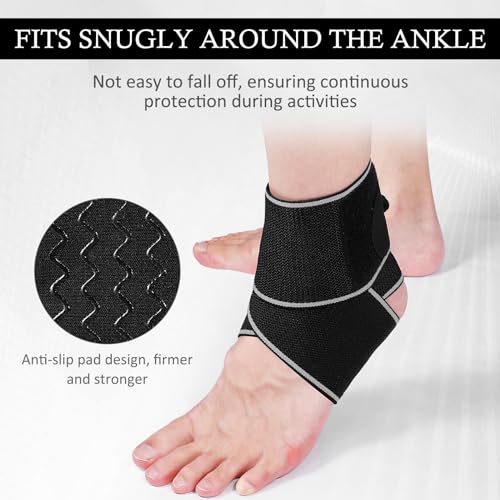 KTSAY Ankle Brace for Sprained Ankle, Ankle Support for Women & Men, Adjustable Compression Wrap for Achilles Tendonitis &...