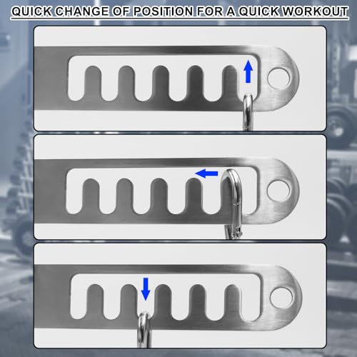 J Bryant Stainless Steel Double to Single Pulley Adaptor Plate for Cable Machine – Fitness Dual Pulley Connector with 3 Ca...