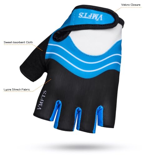 VMFTS Cycling Gloves Gel Pading Sporting Glove Fingerless and Full Finger Gloves for Fitness Weightlifting Racing Training...