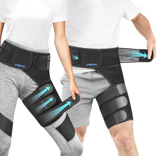 Janustar Sciatica Pain Relief Devices, Hip Brace for Women Men, Thigh, Groin, Hamstring Compression Sleeve