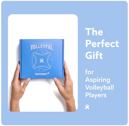 MOTOMY™ Volleyball Training Equipment Aid ‘VolleyPal’ – Solo Rebounder Trainer for Serve, Spike, Set & Pass; Indoor and Ou...