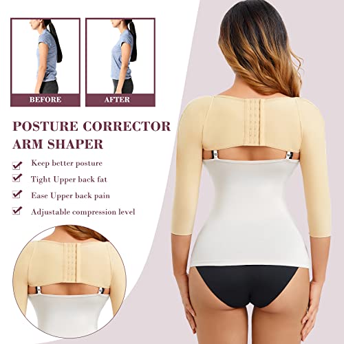 RDSINAE Arm faja Women Slimming Sleeves Lipo Post Surgery Compression Arm Sleeves Posture Corrector Tops Shapewear