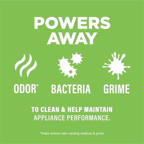 Affresh Washing Machine Cleaner, Helps Power Away Odor Causing Bacteria & Grime Deep Inside Pump, Valve & Hoses, 6 Time Re...