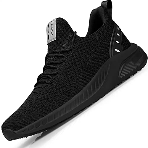 Feethit Mens Slip On Walking Shoes Blade Tennis Shoes Non Slip Running Shoes Lightweight Workout Shoes Breathable Mesh Fas...