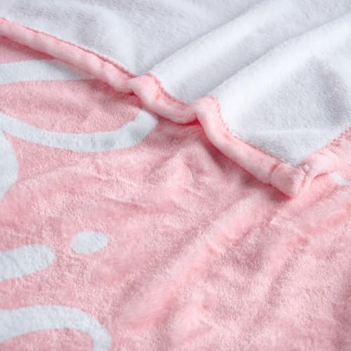 Lussena Thinking of You Gifts for Women Men – Get Well Blanket 50x60 Inch, Pink Flannel Comfort Hug Blanket, Sympathy Thro...
