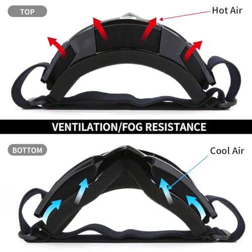 JAMIEWIN Motocross Goggles - ATV Dirt Bike Motorcycle UTV MX Offroad Riding Goggles with Anti UV, Dustproof, Anti Fog Lens...