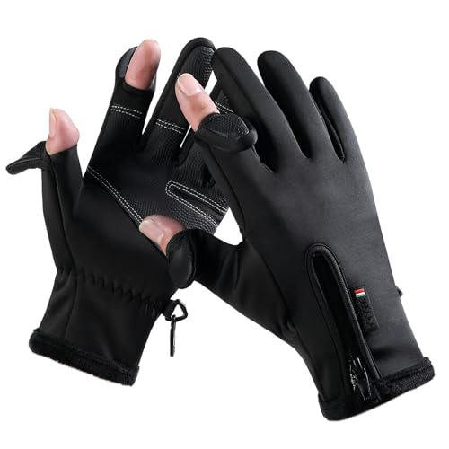 Bakovity Women's Men's Winter Gloves, Cold Weather Warm Gloves,Running,Hiking,Fishing,Hunting,Finger Touch Screen Gloves