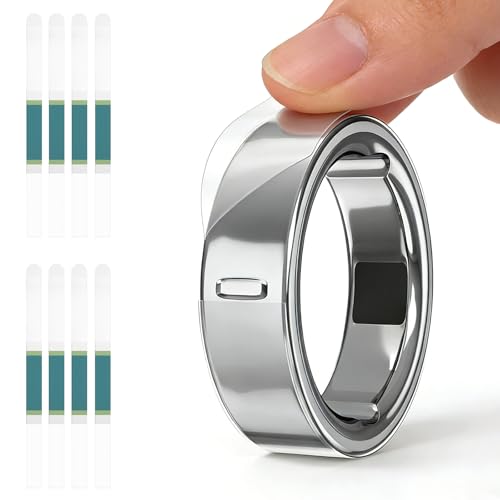 sylacor Ultra-Thin Clear Cover for Oura Ring Gen 4/4 Ceramic/Gen 3, Invisible Anti-Scratch Protective Film, Slim Smart Rin...