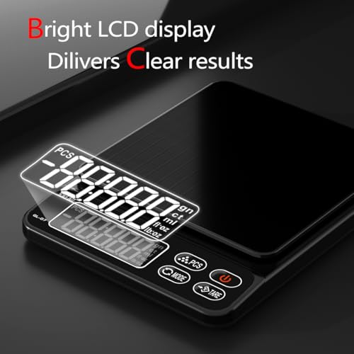 Mini Scale,6.6lb Scale for Grams,Digital Scale Food，Cooking Scale and Food Scales for Kitchen，Food Scale Grams and Ounces,...