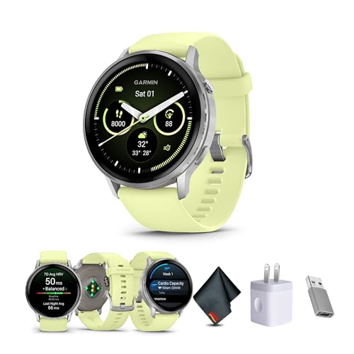 Garmin Venu 4, 45mm, Advanced Fitness Tracker GPS Smartwatch, 1.4" AMOLED Display, Built-in Flashlight, 12 Days of Battery...