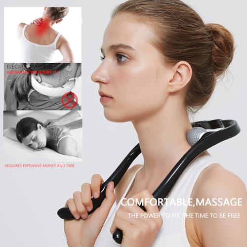 Dipua Neck Massager for Pain Relief Deep Tissue Self Trigger Point Shiatsu Shoulder & Back Massager for Neck, Shoulders, L...