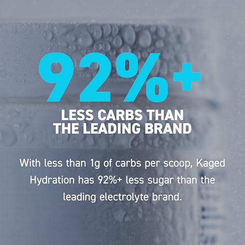 Kaged Daily Hydration | 5 Key Electrolytes | Sugar Free | Coconut Water | 60 Servings