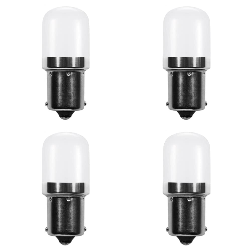 Makergroup 1141 Ba15S Bayonet Led Bulbs 12V  Weatherproof 1156 S8 Landscape Light Bulb  1W Warm White Color 2700K For Rv And Outdoor Lighting Path Deck Lights Pack Of 4