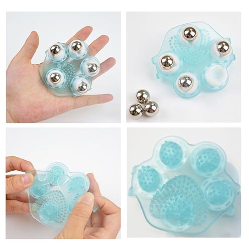 DeaHea Manual Massage Ball Roller Small Handheld Massage Therapy and Relax Tool Body Massager Gloves Leg Massage Tools for...