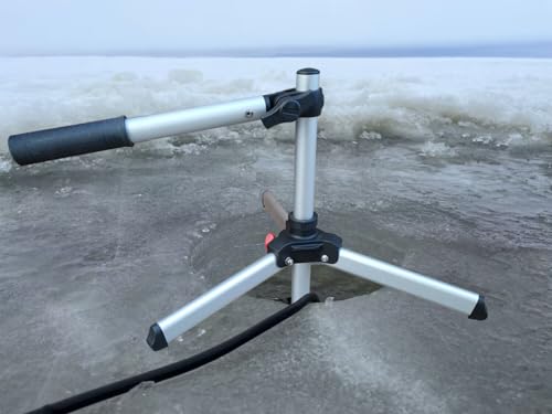Brocraft Portable Ice FishingTransducer Pole Mount for Livescope / – Adjustable Transducer Mount for Garmin, Humminbird & ...