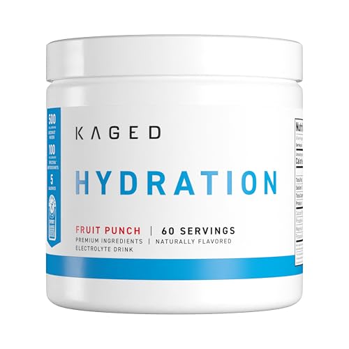 Kaged Daily Hydration | 5 Key Electrolytes | Sugar Free | Coconut Water | 60 Servings