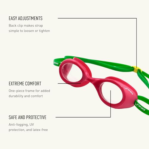 FINIS Fruit Basket Kids Scented Swim Goggles - For Ages 3-6 - Anti-Fog - UV Protection - Soft Silicone Fit