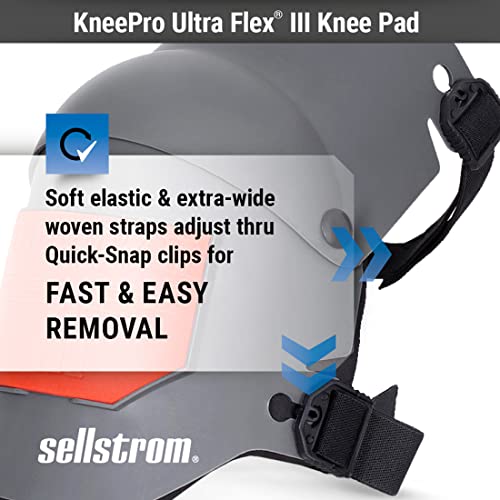 Sellstrom Ultra Flex III KneePro Professional Knee Pads for Men & Women with Triple-Layer Foam Cushioning, Heavy Duty Oute...