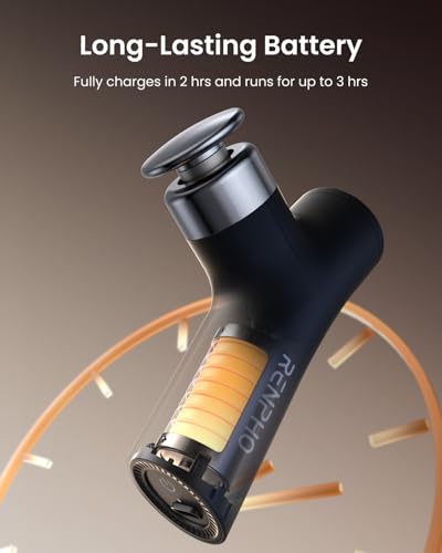 RENPHO Micro One Super Mini Massage Gun for Women, Portable Travel Massager for Muscle Relief, 4-Speed Percussion Massage ...