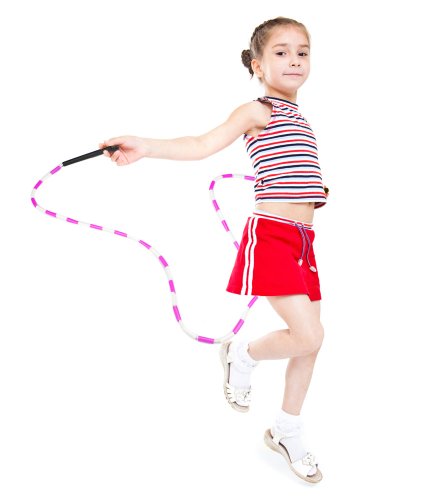 K-Roo Sports Jump Rope with Plastic Beaded Segmentation