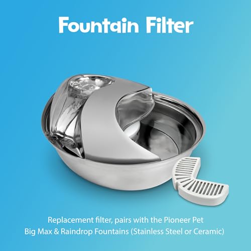 Pioneer Pet Stainless Steel Fountain Raindrop Design