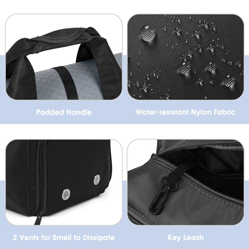 sportsnew Yoga Gym Bags for Women with Shoes Compartment & Wet Dry Storage Pockets & Adjustable Yoga Mat Holder, Patent Pe...