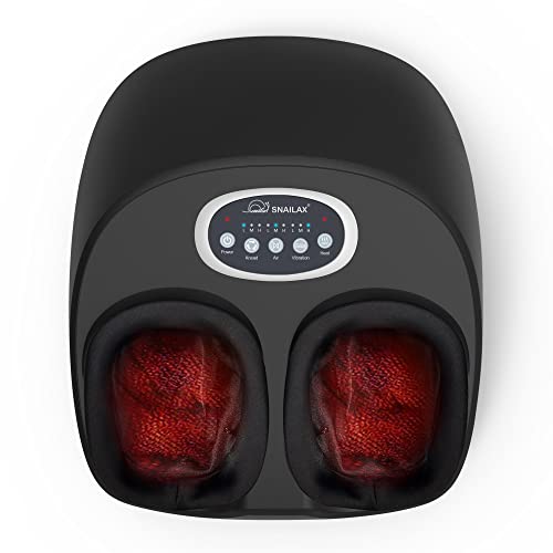 Snailax Shiatsu Foot Massager with Heat, FSA Eligible, Kneading, Compression, Vibration, Feet Massage Machine for Plantar ...
