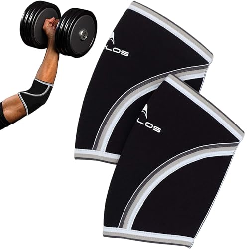 AEOLOS Compression Elbow Sleeves(Pair), 5mm Neoprene Elbow Barces for Weightlifting Powerlifting Tennis Golf and Basketbal...