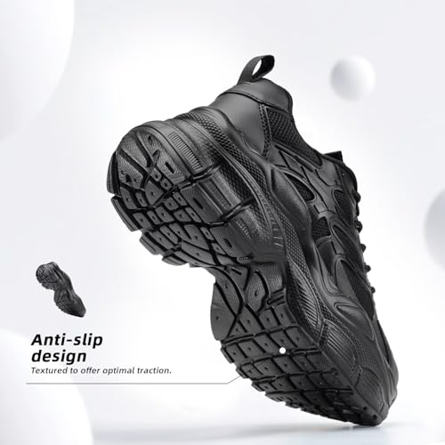 Women's Road Running Shoes Non Slip Ladies Walking Fashion Athletic Chunky Sneakers Work Gym Lightweight Mesh Soft Sole