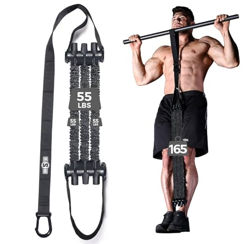 Innstar Pull Up Assistance Bands, Heavy Duty Resistance Band for Pull Up Bar, Adjustable Weight/Size with Fabric Feet/Knee...