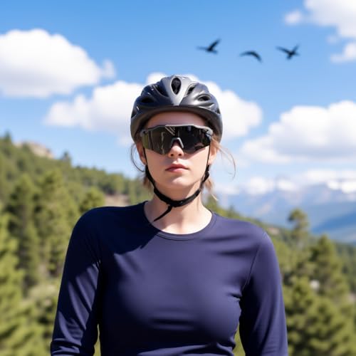 SEKKAF Polarized Sports Sunglasses for Men Women, UV Protection Lightweight Sun Glasses Running Cycling, Non-Slip Nose Pads