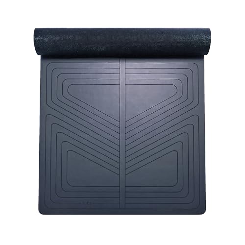 agoy PRO+ WARRIOR - Premium Non-Slip Yoga Mat – Eco-Conscious Design - PU Mat With Wet/Dry Grip+ - Focus Alignment - Laze...