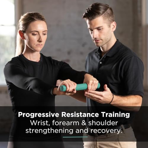 THERABAND FlexBar, Tennis Elbow Therapy Bar, Relieve Tendonitis Pain & Improve Grip Strength, Resistance Bar for Golfers E...