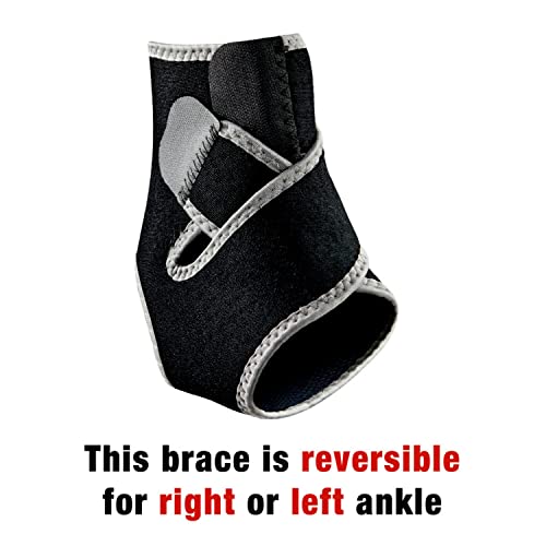 ACE Brand Adjustable Compression Ankle Support, Moderate Support for Weak, Sore or Injured Joints, Adjustable Straps, One ...