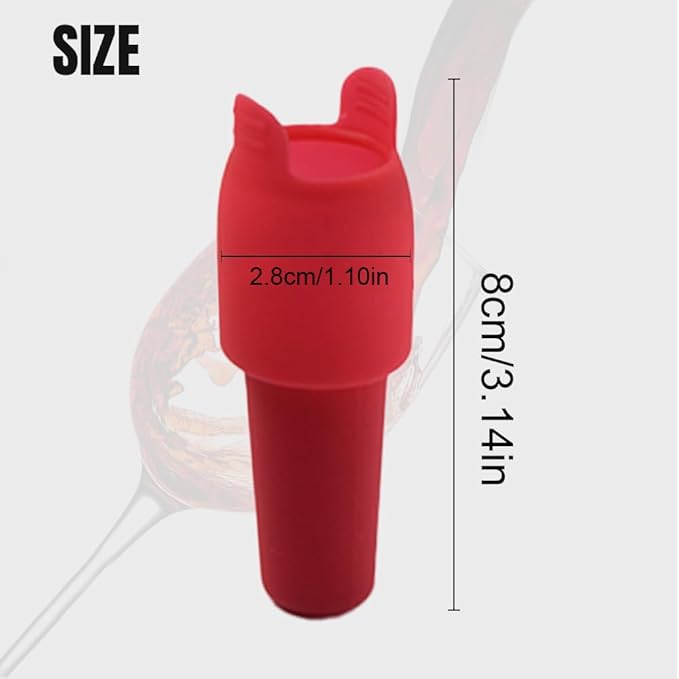 Silicone Wine Stopper for Wine Bottles, 2026 Upgrade Reusable Wine Stoppers for Wine Bottles, Seal Bottle Cover for Beer Champagne, Glass Bottle Sealer Covers Wine Stoppers for Home Use (4)