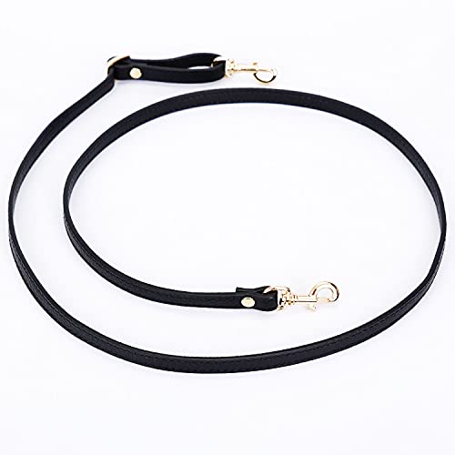 VanEnjoy Adjustable Genuine Leather Crossbody Straps Replacement - Width 1/2“, Length 25”-51”