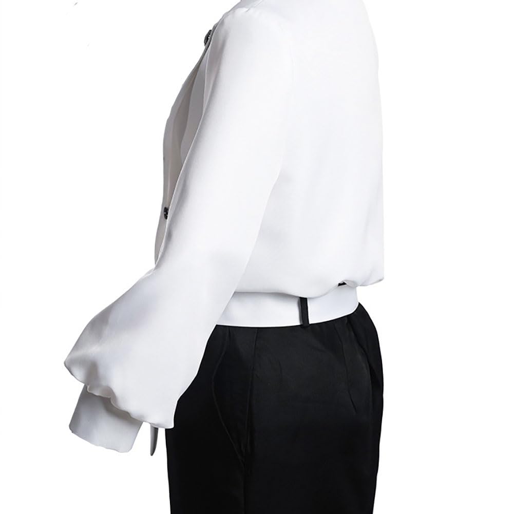 Oikawa Okkotsu Yuuta Cosplay Costume Okkotsu Yuuta Cosplay Outfit School Uniform Kimono Full Set(White,3XL)