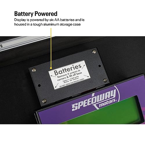 1 Weigh Electronic Racing Scale, 6,000 lb Capacity, 15x15 Pads, Displays Wheel Weights & Percentages, Includes Cables & St...