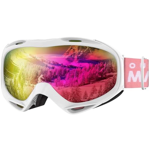 OutdoorMaster OTG Ski Goggles - Over Glasses Ski/Snowboard Goggles for Men, Women & Youth - 100% UV Protection