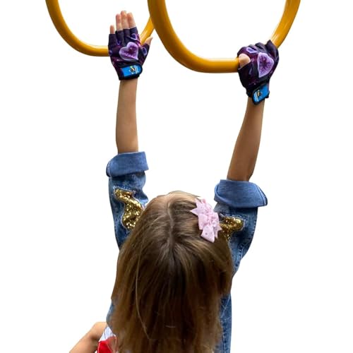 HANG Monkey Bar Gloves 5 and 6 Years Old Kids with Grip Control Parkour Bike Gymnastic