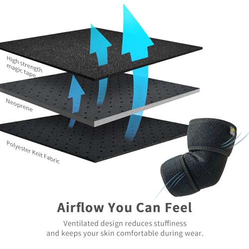 Bracoo Elbow Brace for Tendonitis Women Men, Tennis Elbow Compression Sleeve Wrap Support, Golfer's Elbow, Bursitis, Sprai...