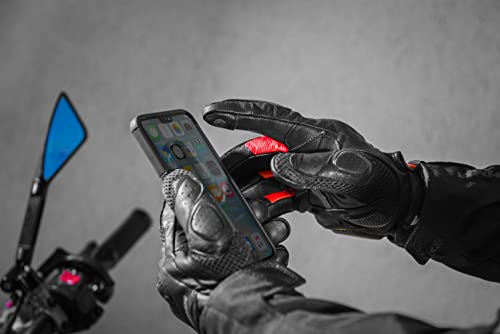 SHIMA Rush Motorcycle Gloves Men Leather Textile Short Summer Biker Armoured Protectors Motorbike Perforated Ventilated To...