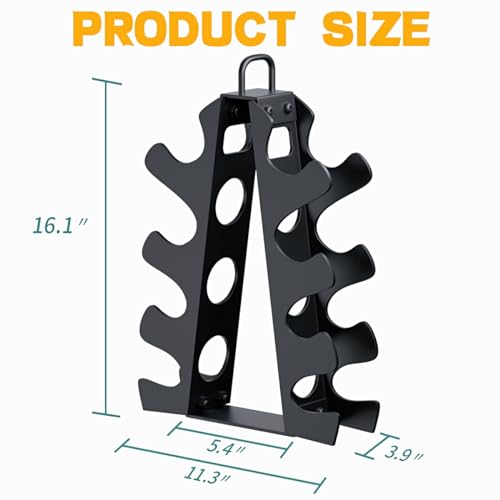 Weight Rack for Dumbbells,A-Frame Dumbbell Rack Stand Only, Alloy Steel Dumbbells Storage Rack with Handle for Home Gyms W...