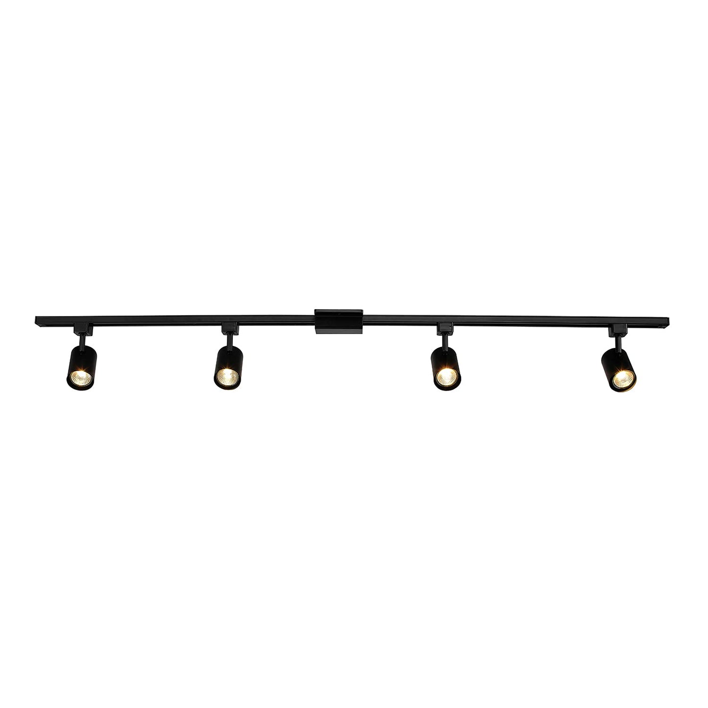 Globe Electric 59738 Tribeca 4-Light Track Lighting Kit, 56, Matte Black, Metal, Bulb Not Included