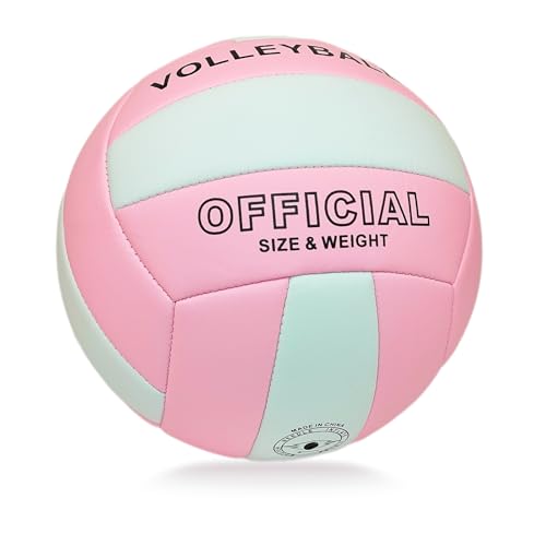 UERMAPTE Official Size 5 Volleyball Thickened Waterproof PU Anti-Burst Design for Indoor Beach and Pool Training for Begin...