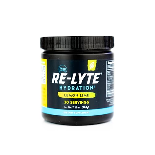 REDMOND Re-Lyte Electrolyte Drink Mix Lemon Lime, 30 serving SMALL 6.88oz jar