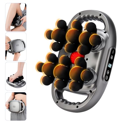 IeBilif Massage Gun, 22 Head Foot Back Neck Shoulder Massager with Adjustable Multi-Modes & Intensities, Fascia Gun for At...