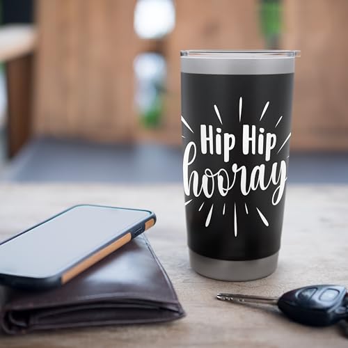 Hip Hip Hooray - Get Well Hip Replacement Surgery Recovery Stainless Steel Insulated Tumbler