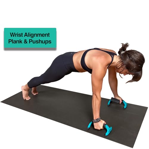 Yoga-Grip, Premium Quality Wrist Alignment Yoga Blocks to Eliminate Wrist Pain in All Poses - Great for Yoga, Pushups and ...