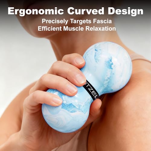 FITZELAR Double Lacrosse Massage Ball for Myofascial Release, SGS Certification, Massage Deep Tissue for Waist Back Feet, ...